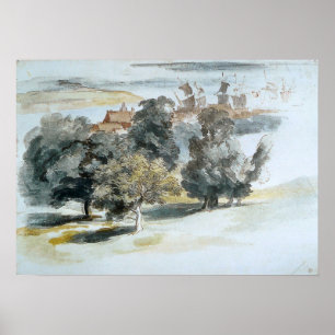 Van Dyck - Eine englische Landschaft Poster