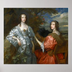 Van Dyck - Gräfinnen von Chesterfield und Hunting… Poster
