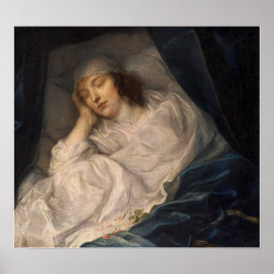 Van Dyck - Lady Digby auf dem Totenbett Poster