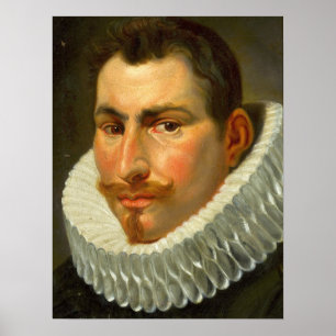 Van Dyck - Leiter eines Mann in einem Frill Poster