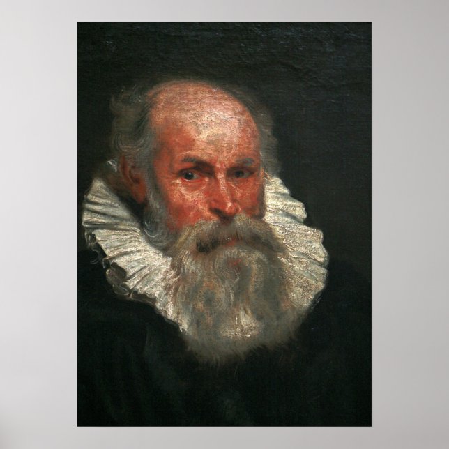 Van Dyck - Portrait des alten Mannes Poster (Vorne)