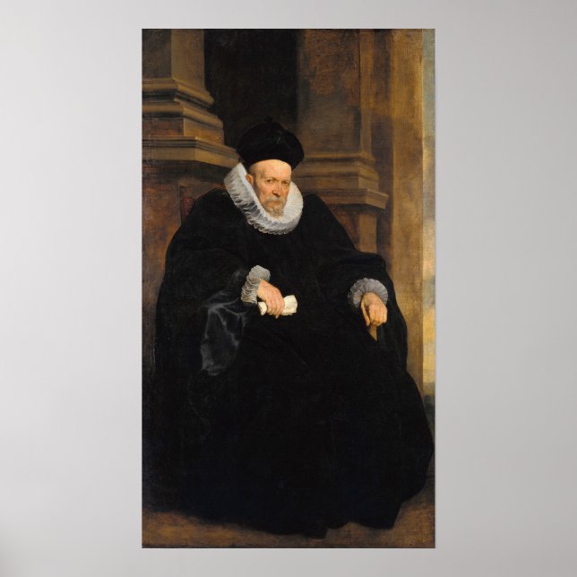 Van Dyck - Portrait eines Gentleman aus Genua Poster (Vorne)