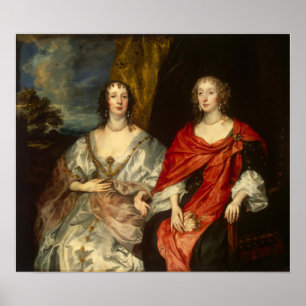 Van Dyck - Portrait von zwei Damen Poster