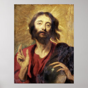 Van Dyck - Salvator Mundi Poster