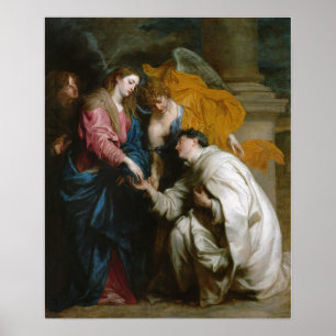 Van Dyck - Vision des seligen Hermann Joseph Poster