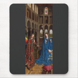 Van Eycks Verkündigung Premium Kathedralenlicht Mousepad