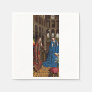 Van Eycks Verkündigung Premium Kathedralenlicht Serviette