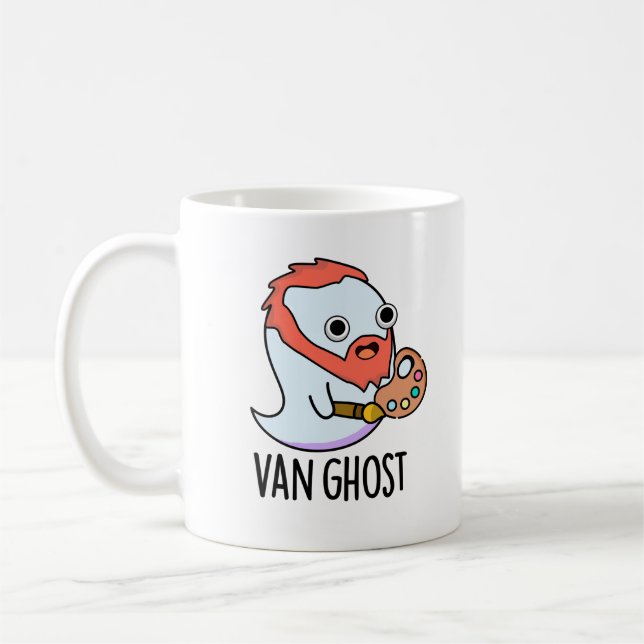Van Geist Lustiger Künstler Geist Pun  Kaffeetasse (Links)