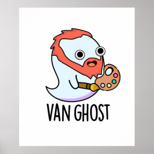 Van Geist Lustiger Künstler Geist Pun Poster