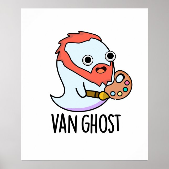 Van Geist Lustiger Künstler Geist Pun  Poster (Vorne)