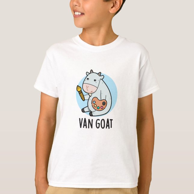 Van Goat Funny Artist Pun T-Shirt (Vorderseite)
