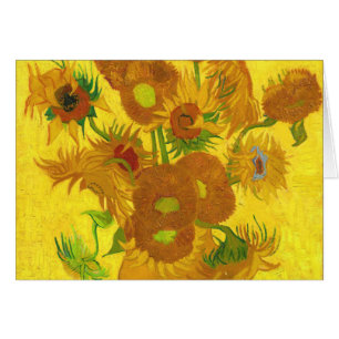 Van Gogh 15 Sonnenblumen in einer Vase der Kunst