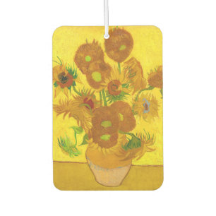 Van Gogh 15 Sonnenblumen in einer Vase der Kunst Autolufterfrischer