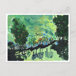 Van-Gogh-ähnliche Landschaft-Postkarte Postkarte