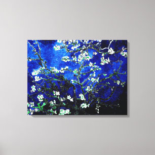 Van Gogh Almond Bllossoms blau grün Leinwanddruck