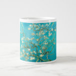VAN GOGH Almond Bllossoms Jumbo-Tasse<br><div class="desc">"van gogh",  vincent,  "Mandelblüten",  Blume,  "berühmtes Gemälde",  Vintag,  "Fine Art",  blumenblau</div>