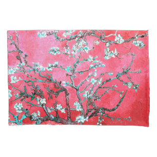 Van Gogh Almond Bllossoms roter blauer Pillowcase Kissenbezug