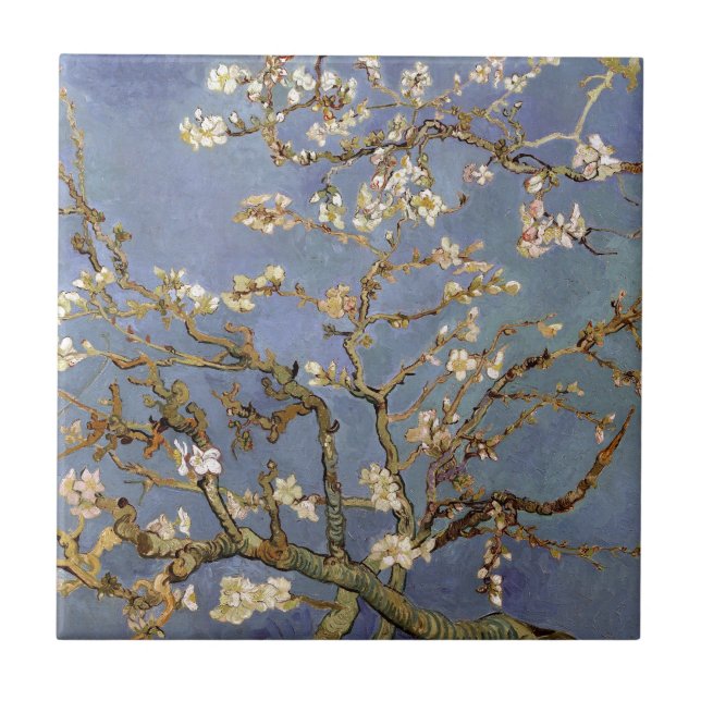 Van Gogh Almond Blossom Fliese (Vorderseite)