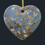 Van Gogh Almond Blossom Keramikornament<br><div class="desc">Vincent Van Gogh Nature Painting Series - Almond Blossom in Blautönen</div>