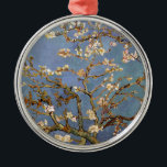 Van Gogh Almond Blossom Ornament Aus Metall<br><div class="desc">Vincent Van Gogh Nature Painting Series - Almond Blossom in Blautönen</div>