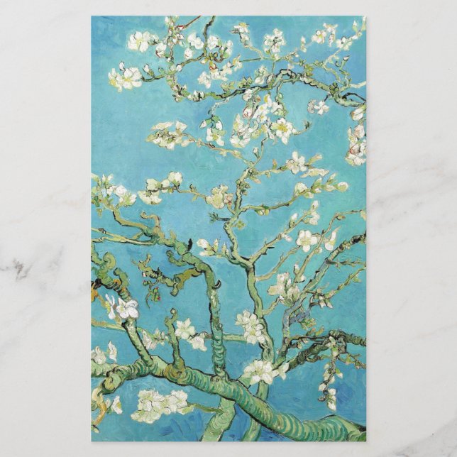 Van Gogh Almond Blossoms Briefpapier (Vorderseite)