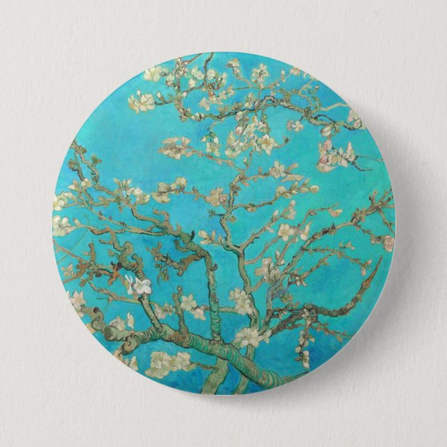 Van Gogh Almond Blossoms Button (Vorderseite)