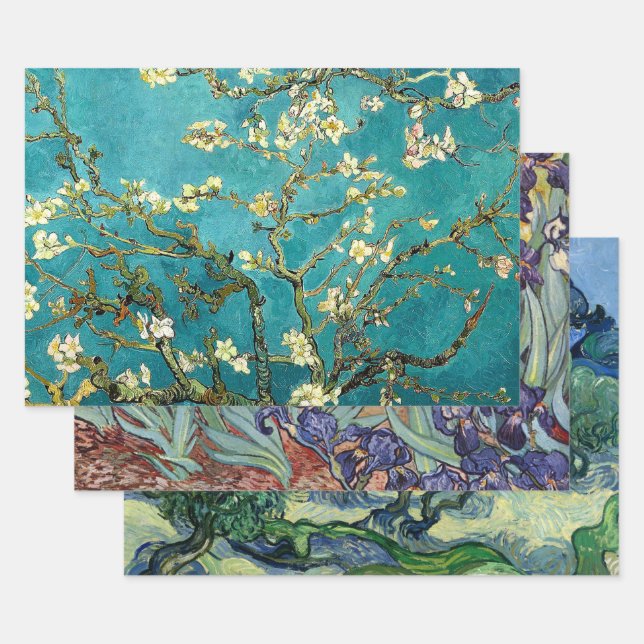 Van Gogh Almond Blossoms Classic Impressionism Geschenkpapier Set (Set)