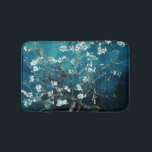 Van Gogh Almond Blossoms Dark Aquamarin Badematte<br><div class="desc">Künstler: Vincent Van Gogh Titel: Mandelblüten in Farbe verändert</div>
