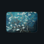 Van Gogh Almond Blossoms Dark Aquamarin Badematte<br><div class="desc">Künstler: Vincent Van Gogh Titel: Mandelblüten in Farbe verändert</div>