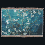 Van Gogh Almond Blossoms: Dunkel Aquamarin Decke<br><div class="desc">Künstler: Vincent Van Gogh Titel: Almond-Blüten geändert durch 2sweet4wordsDesigns/ PureVintage Liebe Almond Blüten Dunkles Aquamarines Hintergrundblanket: Schau dich in die künstlerische Schönheit von Vincent Van Gogh's Almond Blüten mit unserem Almond Blüten Dunklen Aquamarinen Hintergrund Blanket. Das ikonische Gemälde nimmt eine faszinierende neue Dimension vor einem Hintergrund reicher, tiefer aquamariner Töne....</div>