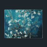 Van Gogh Almond Blossoms: Dunkel Aquamarin Fußmatte<br><div class="desc">Künstler: Vincent Van Gogh Titel: Almond-Blüten geändert durch 2sweet4wordsDesigns/ PureVintage Liebe Vincent Van Gogh,  Van Gogh,  Almond Blüten,  aquamarin,  dunkel aquamarin,  Blume,  blumenreich,  hübsch,  schön,  purevintagelove</div>