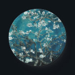 Van Gogh Almond Blossoms: Dunkel Aquamarin Pappteller<br><div class="desc">Fügen Sie Ihre Feiern mit Einwegpapier-Tellern und Servietten mit Mandelblüten Künstlerische hinzu. Eine schicke und dennoch praktische Wahl für Duschen,  Hochzeiten oder Geburtstage: Mandelblüten,  Party-Teller,  Van Gogh-Servietten,  künstlich inspiriert Einweggeschirr,  Blumendekor,  aquamarine und elegante Festvorräte,  kunstvoll unterhaltendes Set</div>
