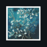 Van Gogh Almond Blossoms: Dunkel Aquamarin Serviette<br><div class="desc">"Bildende Kunst für jede Falte" Verwandeln Sie Ihre Tischgestaltung mit Papierservietten mit Van Gogh's Mandelblüten in dunkelaquamarin. Hochzeitsfeiern,  Duschen oder das tägliche Abendessen werden mit einer eleganten und dennoch praktischen Touch ergänzt: Mandelblütenpapierservietten,  Van Gogh Einwegservietten,  kunstinspiriert Blumengeschirr,  aquamarines Party-Dekor,  elegante Servietten aus edlen Kunstwerken</div>