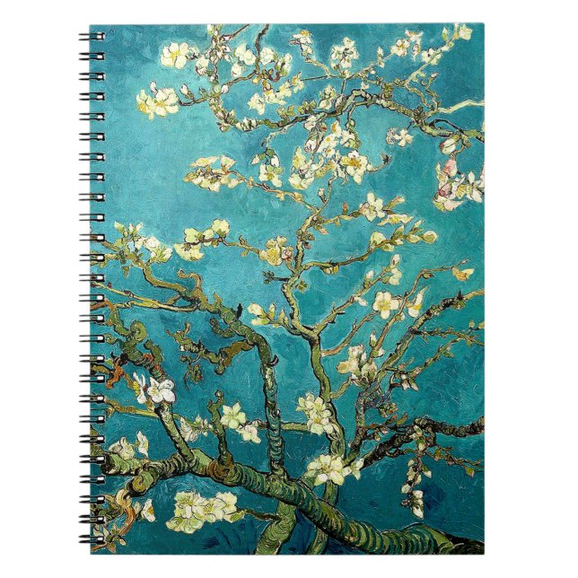 Van Gogh Almond Blossoms Klassischer Impressionism Notizblock (Vorderseite)