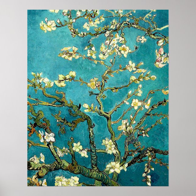 Van Gogh Almond Blossoms Klassischer Impressionism Poster (Vorne)