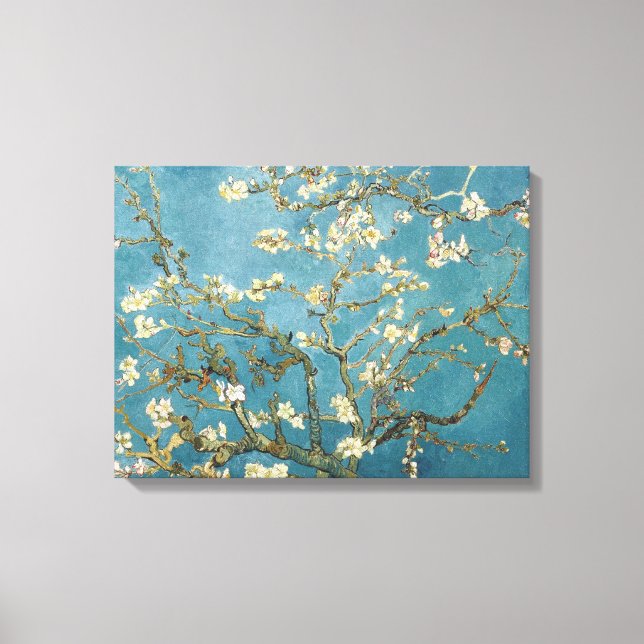 Van Gogh Almond Blossoms Leinwand (Vorderseite)