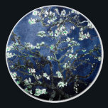 Van Gogh Almond Blossoms Midnight Blue Keramikknauf<br><div class="desc">Künstlerin: Vincent Van Gogh Titel: Almond-Blüten ändern Farbe durch 2sweet4wordsDesigns</div>