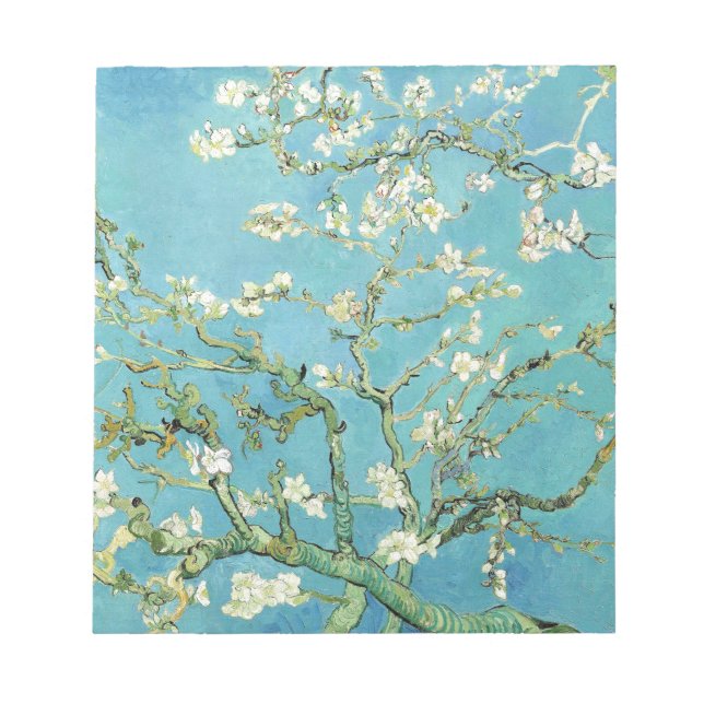 Van Gogh Almond Blossoms Notizblock (Vorderseite)