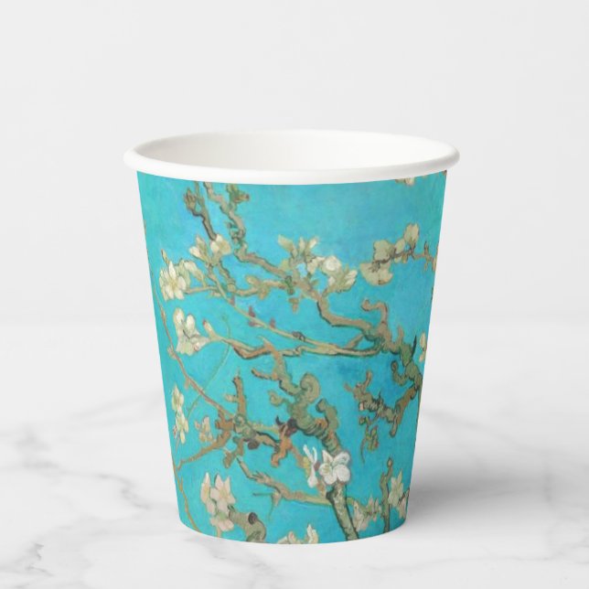 Van Gogh Almond Blossoms Pappbecher (Vorderseite)