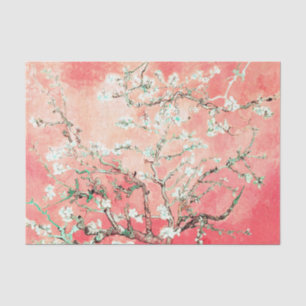 Van Gogh Almond Blossoms Peach Seidenpapier