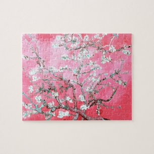 Van Gogh Almond Blossoms Pink Blau