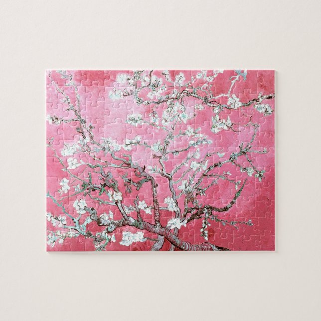 Van Gogh Almond Blossoms Pink Blau (Horizontal)