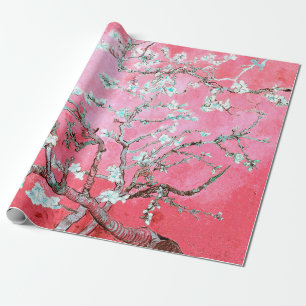 Van Gogh Almond Blossoms Pink Blau Geschenkpapier