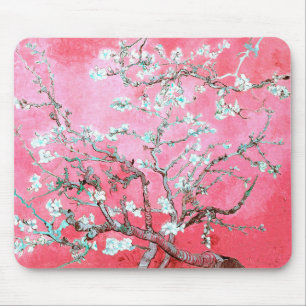 Van Gogh Almond Blossoms Pink Blau Mousepad