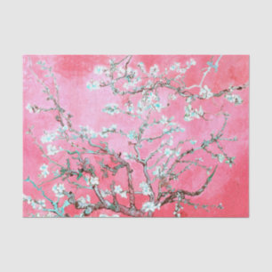 Van Gogh Almond Blossoms Pink Blau Seidenpapier