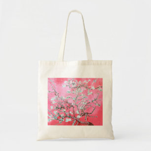 Van Gogh Almond Blossoms Pink Blau Tragetasche