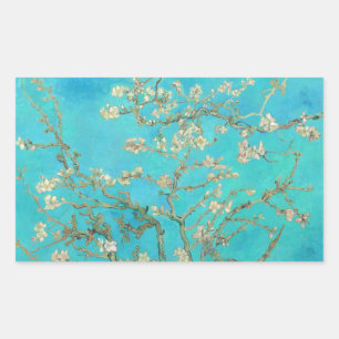 Van Gogh Almond Blossoms Rechteckiger Aufkleber