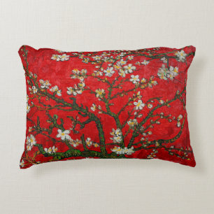 Van Gogh Almond Blossoms Red Dekokissen