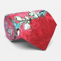 Van Gogh Almond Blossoms Rot Blau