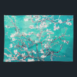 Van Gogh Almond Blossoms Türkis Geschirrtuch<br><div class="desc">Vincent Van Gogh Almond Blossoms Artist: Vincent Van Gogh Titel: Almond Blossoms geändert durch 2sweet4wordsDesigns / PureVintageLove Packpapier,  Geschenkpackung,  Geschenkpapier,  Gewebepapier,  elegant,  impressionismus,  Vincent Van Gogh,  Van Gogh,  Almond Blossoms,  Blume,  Blumen, </div>